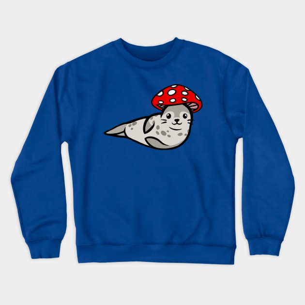 Seal Mushie Crewneck Sweatshirt by MushieCreatures